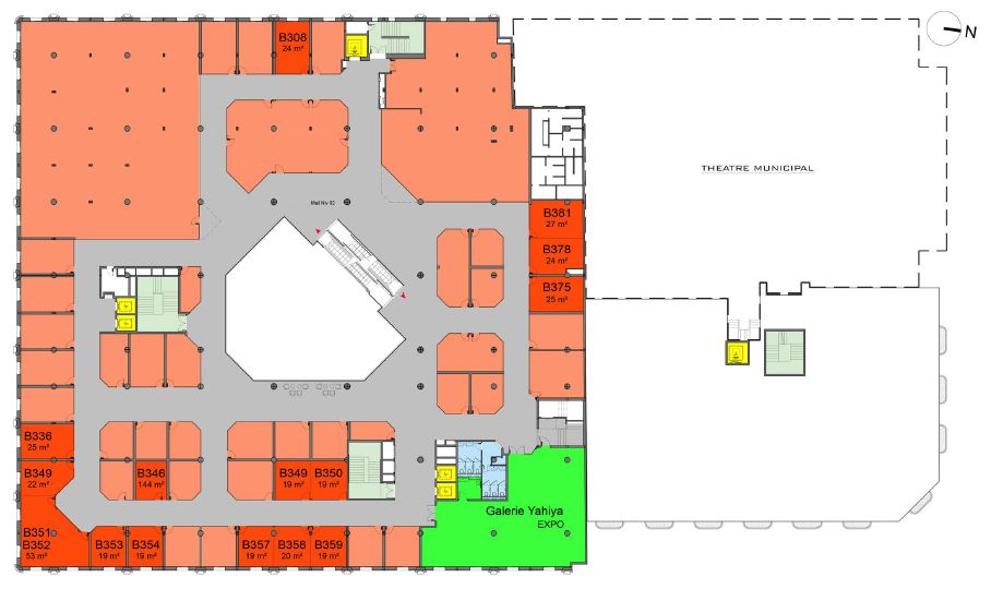 Plan de vente prévisionnel  Palmarium , Centre Commercial Tunis